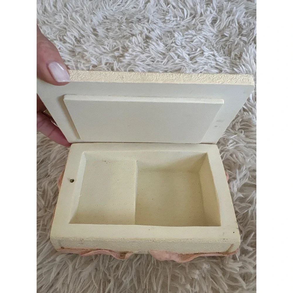Vintage Serenity Prayer Music Box Angel Praying Wings‎ Plays Melody Collectible